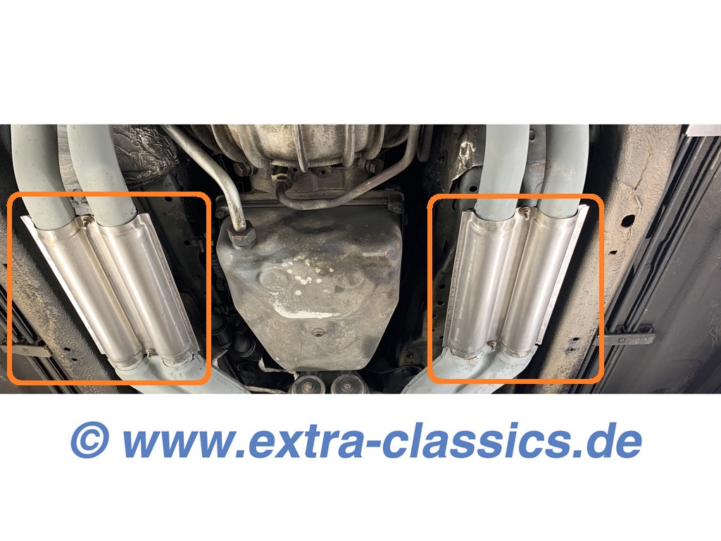 Hitzeschutzblech Edelstahl vor Katalysator 8er BMW 850i E31 7er 750i E32 Reparatursatz Abgasrohr Auspuff