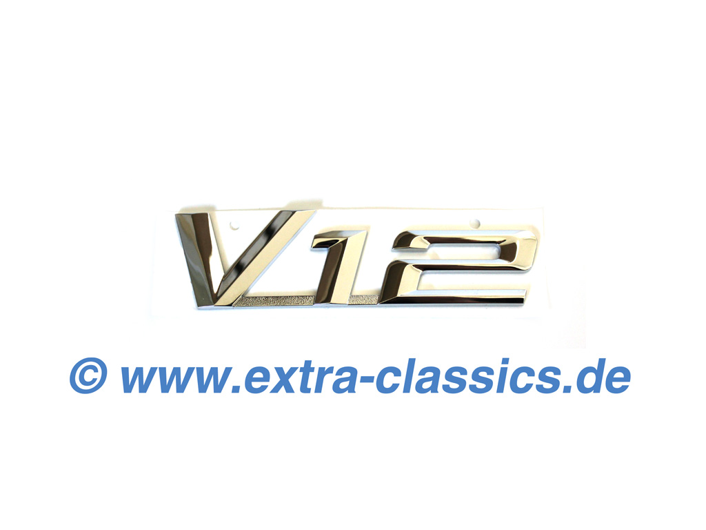 BMW V12 Emblem für die Zwölfzylinder E31 850i E32 E38 E65 750i 12-Zylinder
